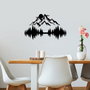 Wallity 9 Accesorio Decorativo de Pared de Metal Negro 52x20cm 50x21cm